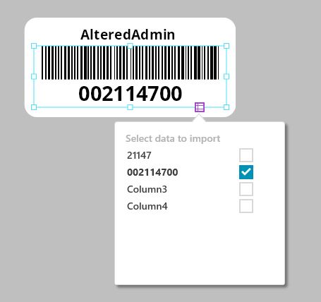 import data symbol